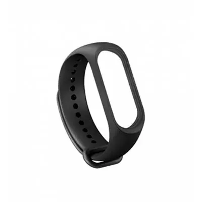 Picture of Mi Band 5/6/7 Replacement Silicone Wrist Strap For SmartWatch (Black,Freesize)