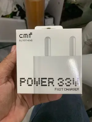 Picture of CMF by Nothing 33W Power Rapid Fast Charger Adapter for CMF Phone 1 Nothing Phone 2a Plus Phone 2a Phone 2 Phone 1 Tab 33-watt Quick Charging Adaptor for Smartphone, CMF 33w, White (White)