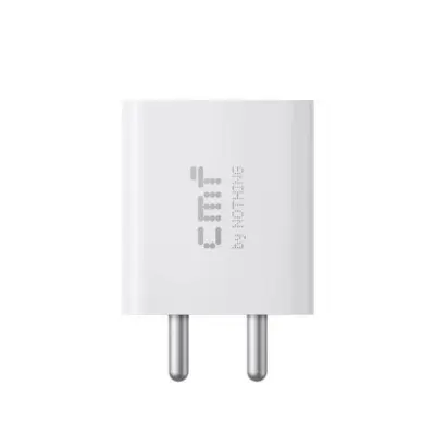 Picture of CMF by Nothing 33W Power Rapid Fast Charger Adapter for CMF Phone 1 Nothing Phone 2a Plus Phone 2a Phone 2 Phone 1 Tab 33-watt Quick Charging Adaptor for Smartphone, CMF 33w, White (White)