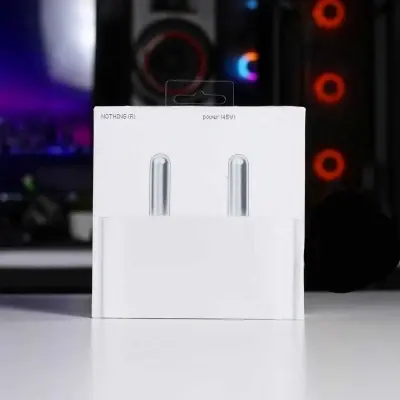 Picture of Nothing Phone 45W USB-C Power Adapter Charger Compatible for Nothing Phone (White)
