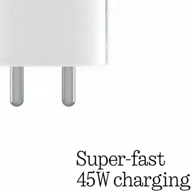 Picture of Nothing Phone 45W USB-C Power Adapter Charger Compatible for Nothing Phone (White)