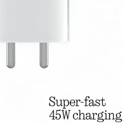Picture of Nothing Phone 45W USB-C Power Adapter Charger Compatible for Nothing Phone (White)