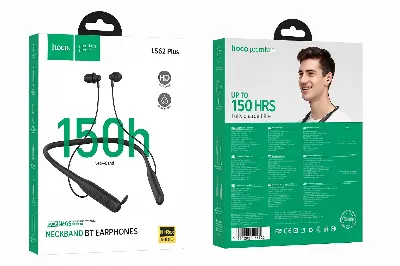 Picture of Hoco ES62 Plus 150h Neckband BT Earphones (Black)