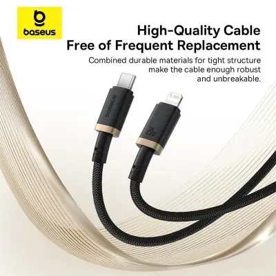 Picture of Baseus Type-C to Lightning 1m Cable For Iphone PD 20W Dura Series Fast Charging Cable (Multicolor)
