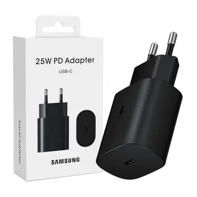 Picture of Samsung S21 S21 Ultra S20 5G 25W Charger Surper Fast Charging Adapter Usb Type C Pd Pps Quick Charging Eu For Galaxy Note 20 Ultra 10 - Charger (Only Adapter Black)