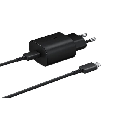 Picture of Samsung S21 S21 Ultra S20 5G 25W Charger Surper Fast Charging Adapter Usb Type C Pd Pps Quick Charging Eu For Galaxy Note 20 Ultra 10 - Charger (Black WIth Cable)