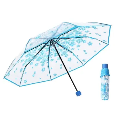 Picture of Transparent Umbrella with Comfortable Ergonomic Handle | MNK SHOP (Pink)