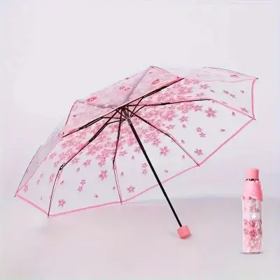 Picture of Lightweight Clear Umbrella with Soft Grip Handle | MNK SHOP (Green)