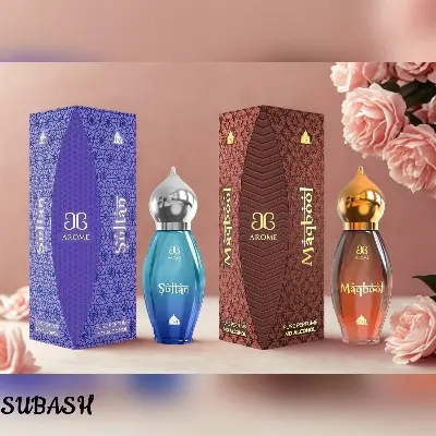 Picture of Arome Sultan And Maqbool Attar - Taj Series Luxurious Primium Royal Perfume Oil Combo - 9ml (India)