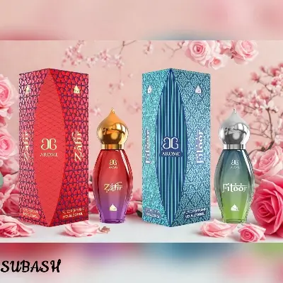 Picture of Arome Zafir & Fitoor Attar - Taj Series Luxurious Primium Royal Perfume Oil Combo - 9ml (India)