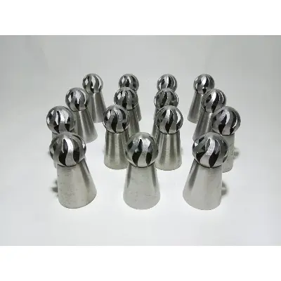 Picture of Stainless Steel Cake Decorating universal baking nozzle 1Pices -Silver