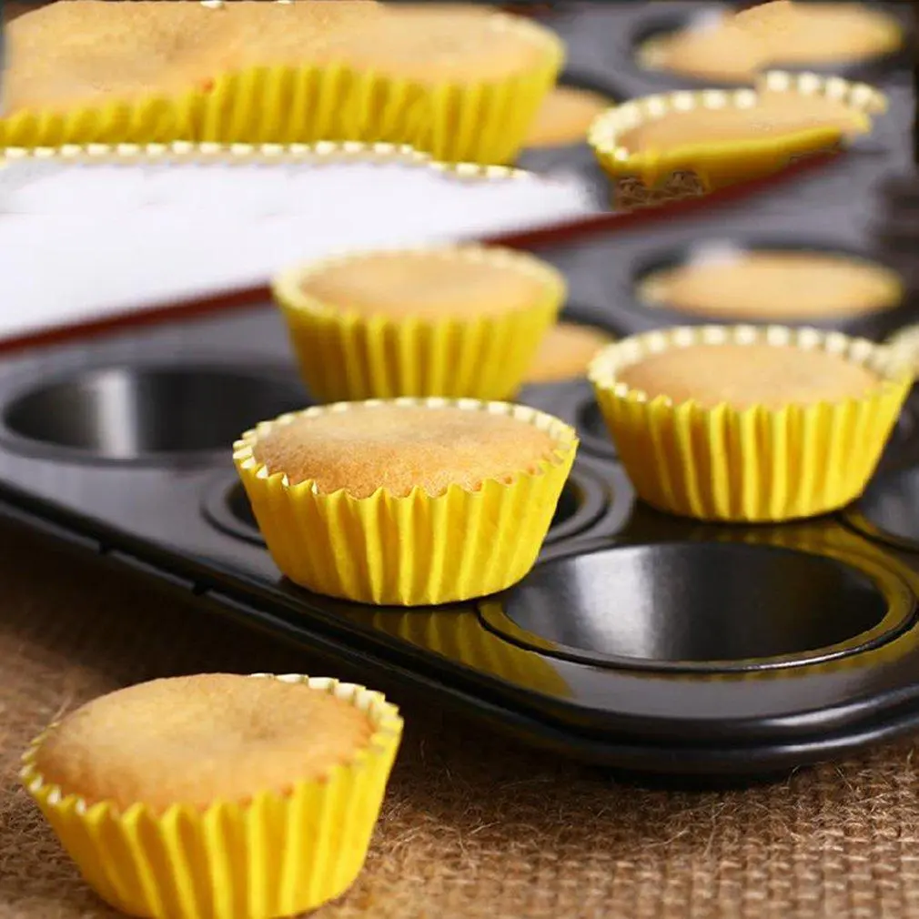 Picture of 12 Cups Mini Muffin Bun Cupcake Baking Bakeware Mould Tray Pan Kitchen -Silver