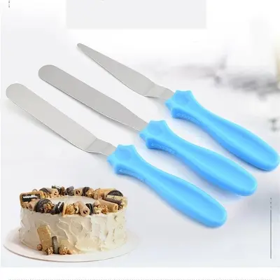 Picture of Butter spatula 3 pcs stainless steel cream spatula for cake -Multicolor