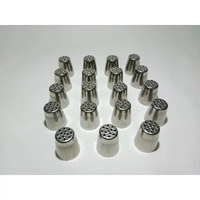 Picture of Stainless Steel Cake Decorating universal baking nozzle -Silver