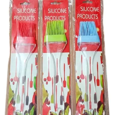 Picture of Silicon Basting Oil Brush Kitchen Tool - (Multicolor) 1 pics -Multicolor