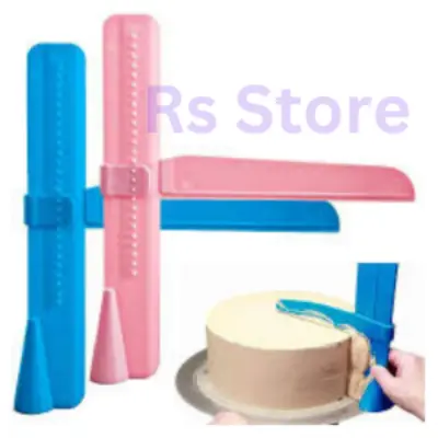 Picture of Adjustable Cake Scraper, Plastic Cake Cream Smoother ( 1 PICS ) -Multicolor