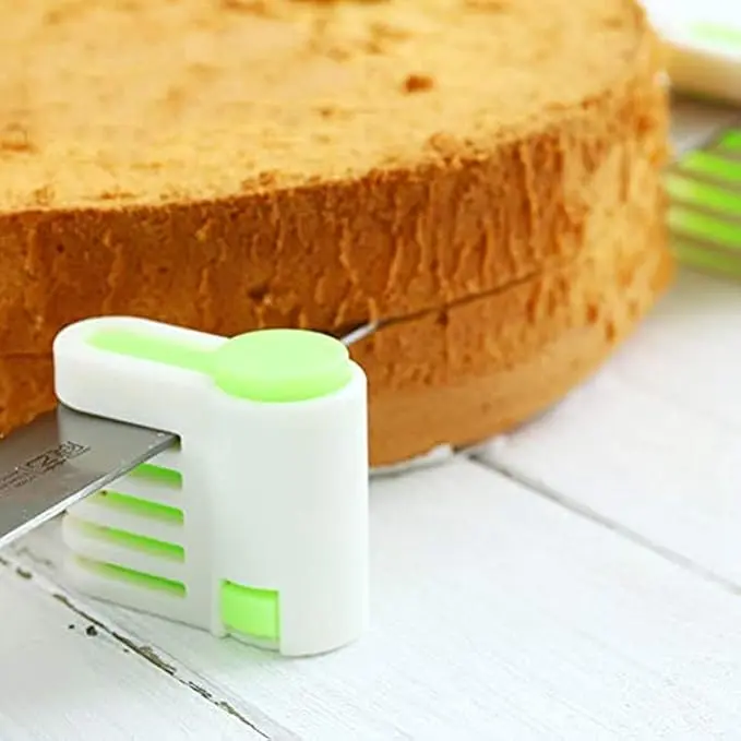 Picture of 2pcs Cake Cutter Cake Cutting Aid DIY Cake Cutter Leveler Cutting Fixator Tools -Multicolor