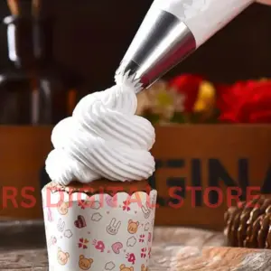 Picture of 100Pcs/Set Piping Bag Cream Icing Piping Decor Disposable Cake Pastry Bag Baking Tools(Medium) -White