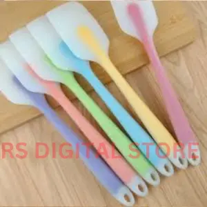 Picture of 1pc Translucent Silicone Spatula - The Perfect Baking Tool for Delicious Cakes -Multicolor