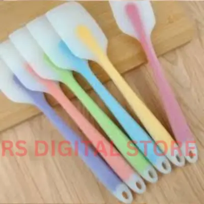Picture of 1pc Translucent Silicone Spatula - The Perfect Baking Tool for Delicious Cakes -Multicolor