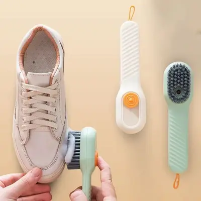 Picture of Automatic liquid discharge shoe brush, soft bristles, for household laundry, daily use