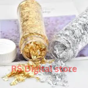 Picture of 2g Cake Decorating Accessories Dishes Chef Art Supplies Tools Chocolate Gold Foil Leaf Sheet Flakes