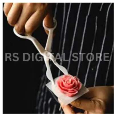 Picture of Plastic Scissors For Cream Flower Transfer Tool Fondant Cake Decorating Cut Flower Receptacle Modelling Tool Kitchen Baking Tool -Multicolor