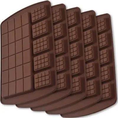 Picture of Bakers Brisk 2 in 1 Silicon Chocolate Mould, Chocolate Decorating Mould (Pack of 1) -Chocolate