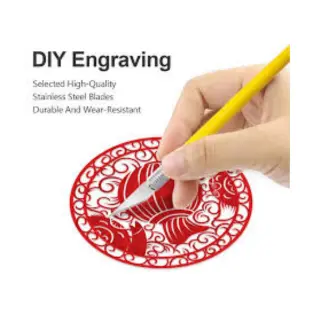 Picture of Carving_Knife Set IC Chip BGA Motherboard Hard Disk PCB Circuit Board 6 Blade Removing Glue -Multicolor