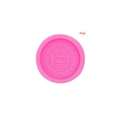 Picture of Silicone OREO Cookie Molds Kitchen Baking Chocolate Fondant Cookie Moulds DIY Party Dessert Supply Gift Craft Cake Decoration -Pink