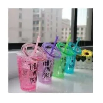 Picture of Summer Water Bottle 450 Ml - Water Bottle - water bottle -Multicolor