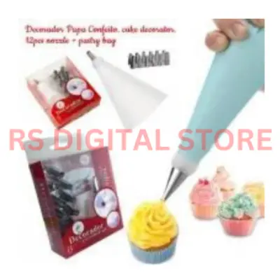 Picture of Stainless Steel 12 Pieces Cake Decoration Tools -Multicolor
