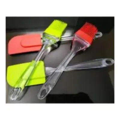 Picture of 2 PCS Set Silicone Spoon and oil brush -Multicolor
