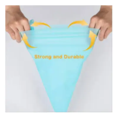 Picture of 10" Reusable Silicone Icing Piping Cream Pastry Bag Nozzle DIY Cake Baking Tool -Multicolor