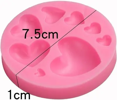 Picture of Love Fondant Cake Decoration Silicone Mold Drip Glue Baking Tool -Multicolor