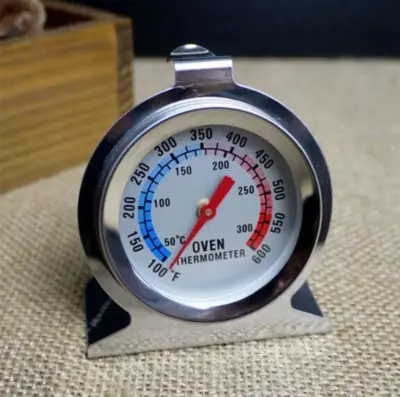 Picture of Food Meat Temperature Stainless Steel Gauge Gage Kitchen Cooker Baking Supplies Stand up Dial Oven Thermometer -Multicolor