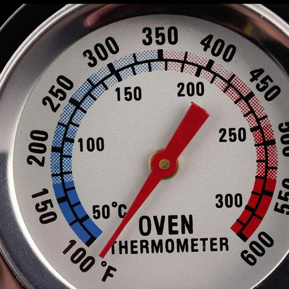 Picture of Food Meat Temperature Stainless Steel Gauge Gage Kitchen Cooker Baking Supplies Stand up Dial Oven Thermometer -Multicolor