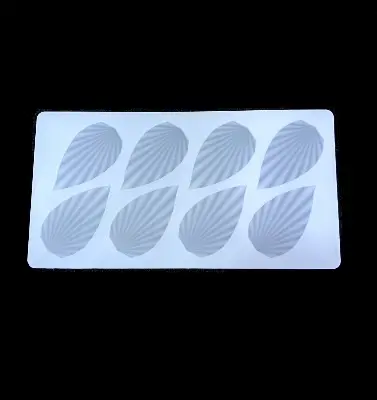 Picture of Silicone Mold Chocolate Insert Strip Mold for Cake Decorate Fondant Fudge Pudding Making Mould Chocolate Accessory Baking Tools -White