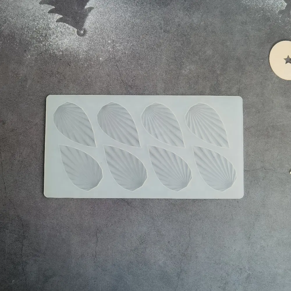 Picture of Silicone Mold Chocolate Insert Strip Mold for Cake Decorate Fondant Fudge Pudding Making Mould Chocolate Accessory Baking Tools -White