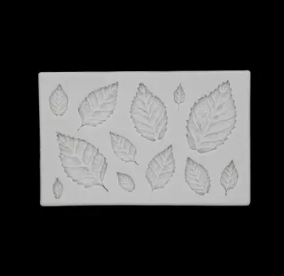Picture of Silicone Chocolate Mould Leaves Shape Silicon Sugar Lace Mold Handmade DIY Fondant Mermaid Tail Cake Soap Molds -Pink
