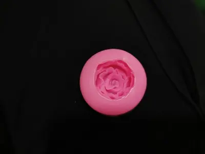 Picture of Rose Flower Silica Gel Mold DIY Sugar Cake Decoration Fondant Cake Molds -Pink