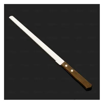 Picture of 10 Inch Long Wood Handle  Stainless Steel Bread knife/Cake Slicer -Black