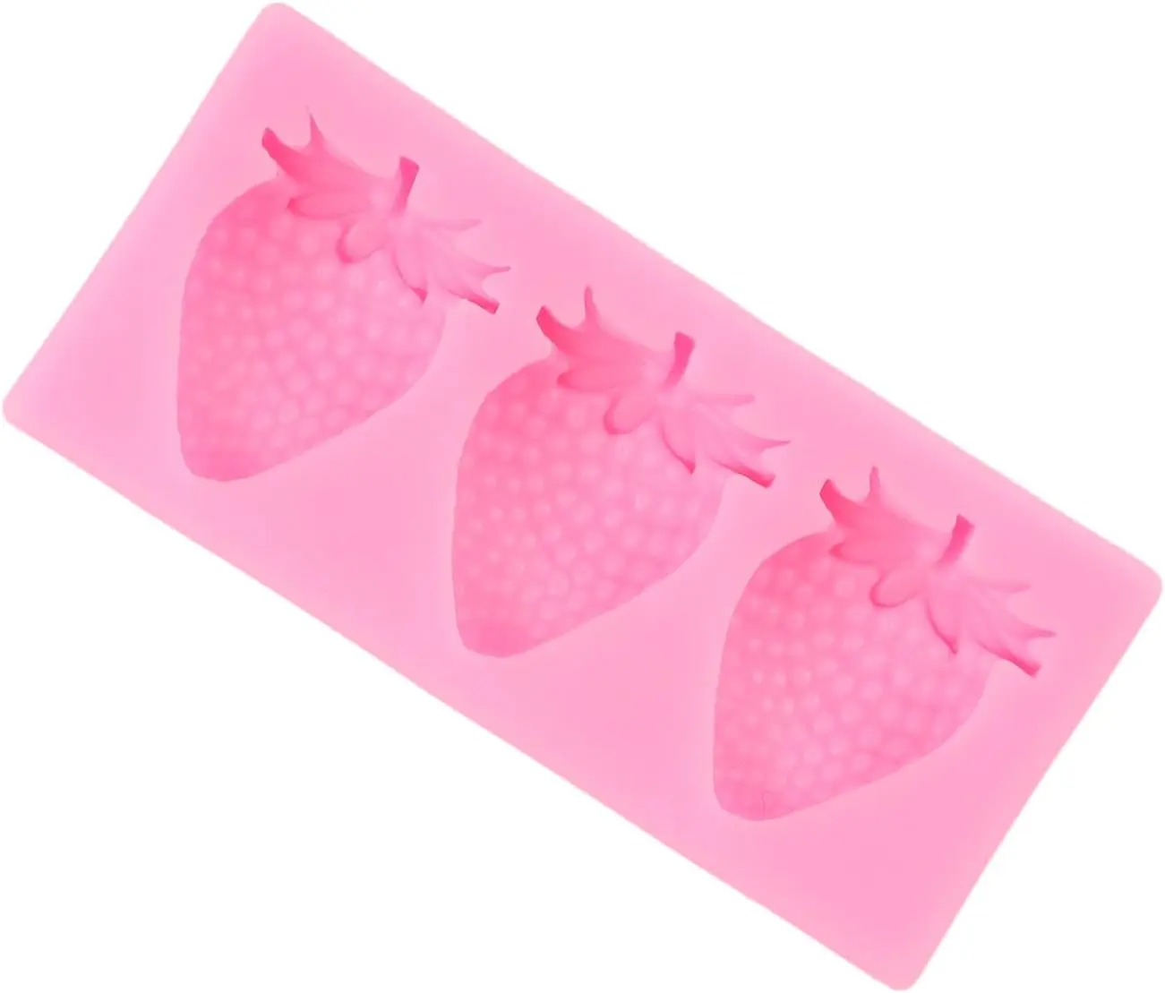 Picture of Strawberry Fondant Molds Mini Fruit Chocolate Cake Decorating Silicone Molds -Multicolor