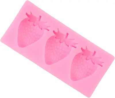 Picture of Strawberry Fondant Molds Mini Fruit Chocolate Cake Decorating Silicone Molds -Multicolor