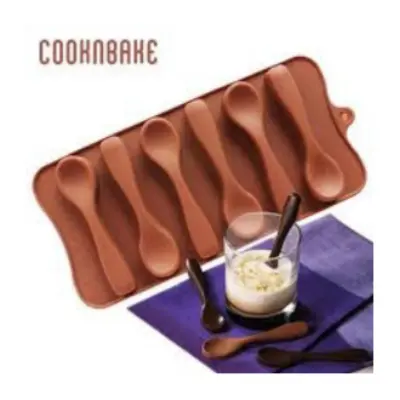 Picture of Spoon Shape Molds Chocolate Candy Gummy Molds Food Grade Chocolate Ice Jelly Silicone Mold -Chocolate