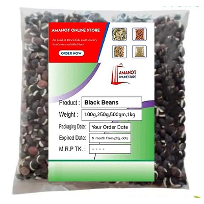 Picture of Dry Black Beans (kalo Shim Bich) - 1Kg
