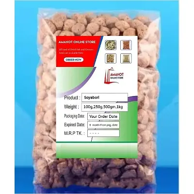 Picture of Soya Bori Soya Wadi Soya Chunks - 500gm.