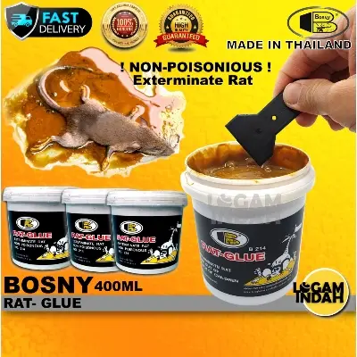 Picture of Bosny Rat Trapping Glue 400 ML Rat Glue - Black