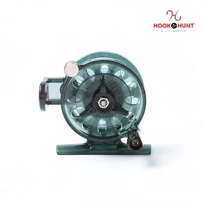 Picture of High-Quality Ice Fishing Reel Tackle Gear Spool - Portable Mini Fly Fishing Rod & Reel Set for Winter Fishing (কালো  কালার)