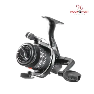 Picture of Black Or Any Colour 200 Series Mini Spinning Ice Fishing Reel – Lightweight Nylon Composite Spinning Wheel (50m Line Capacity). (কালো)